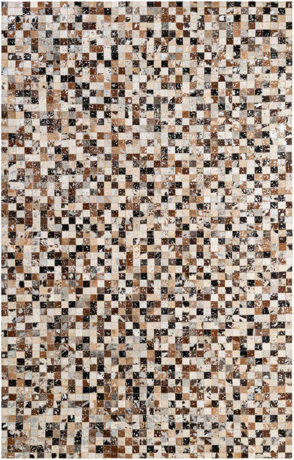 Detail image of 5' x 8' Cowhide - Patchwork Rug