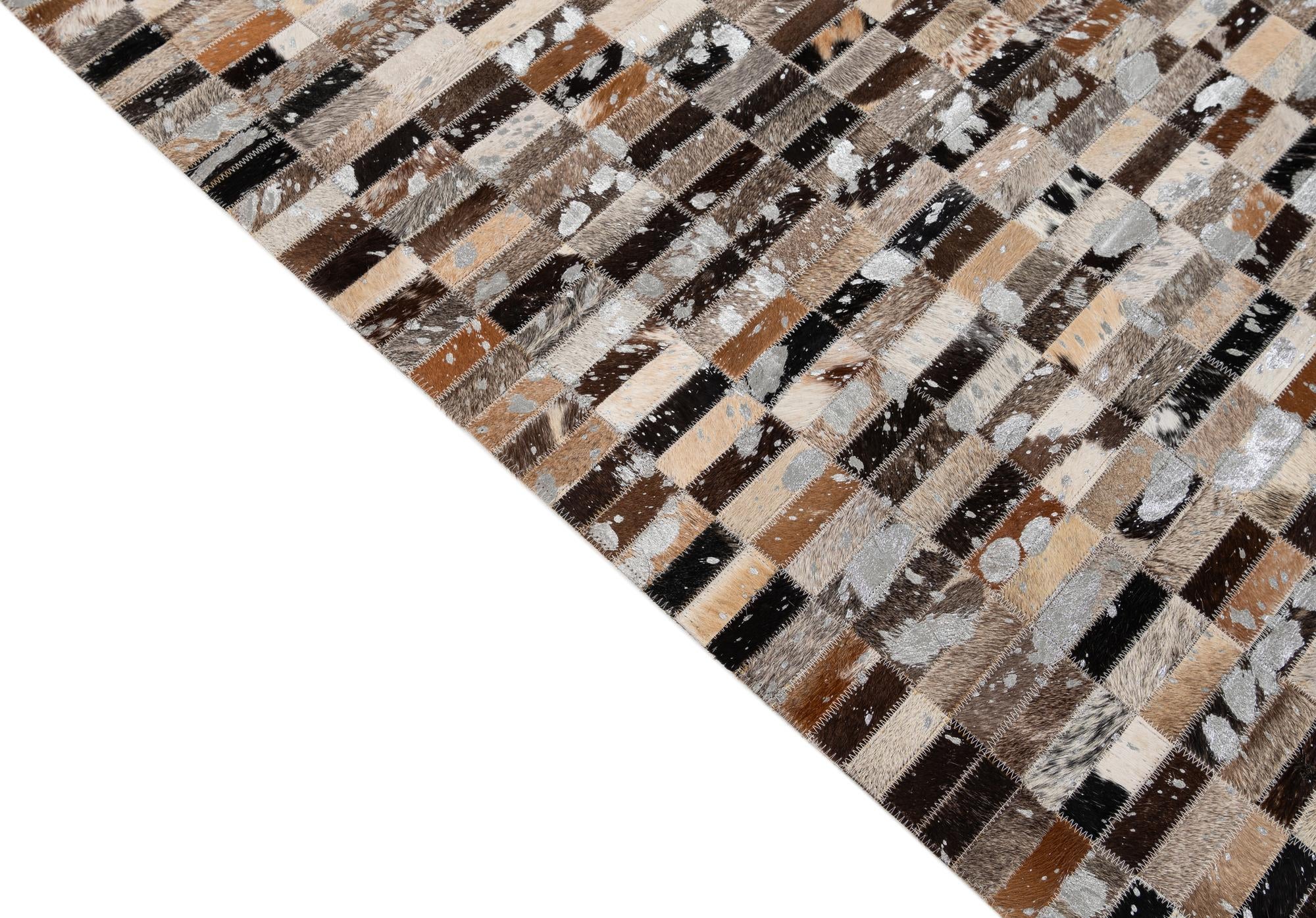 5' x 7' 11 Cowhide - Patchwork Rug