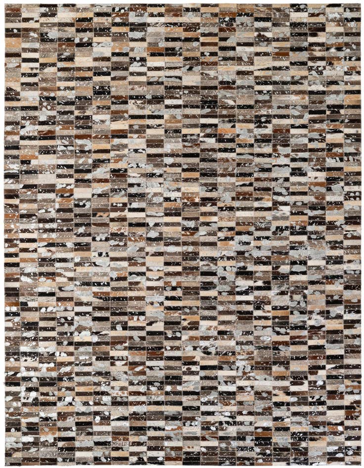 Detail image of 5' x 7' 11 Cowhide - Patchwork Rug