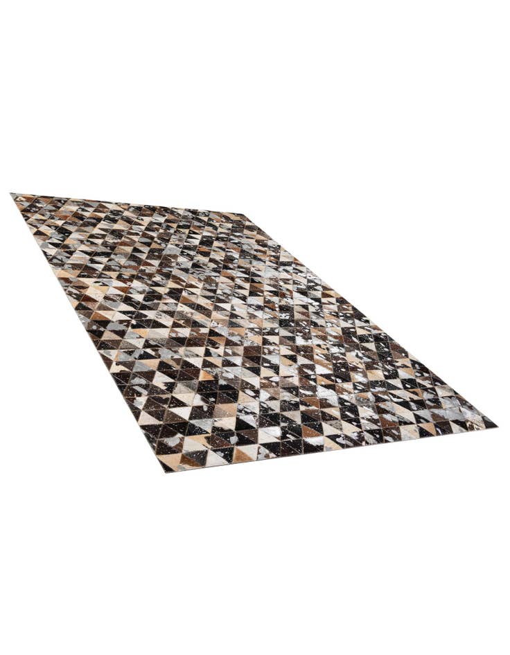 Detail image of 4' 11 x 8' Cowhide - Patchwork Rug