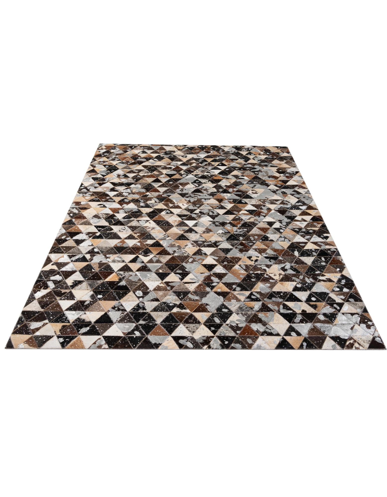 4' 11 x 8' Cowhide - Patchwork Rug