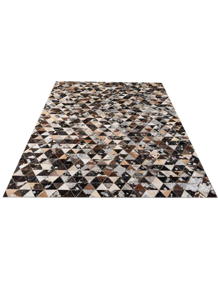 4' 11 x 8' Cowhide - Patchwork Rug