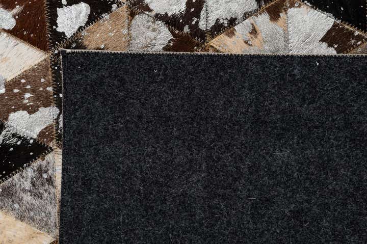4' 11 x 8' Cowhide - Patchwork Rug