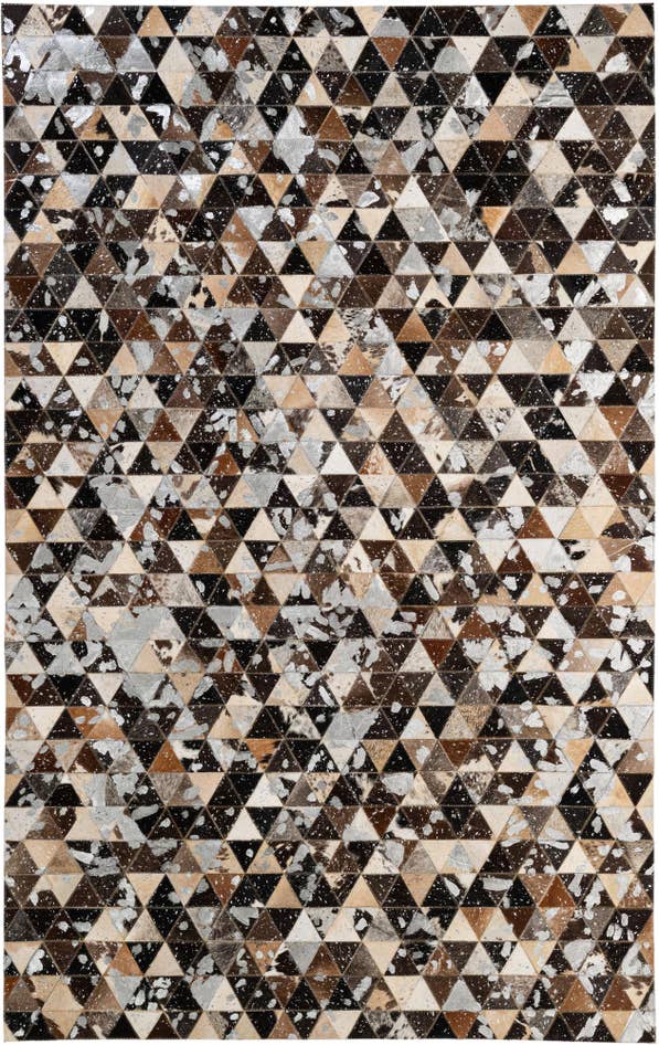 Detail image of 4' 11 x 8' Cowhide - Patchwork Rug