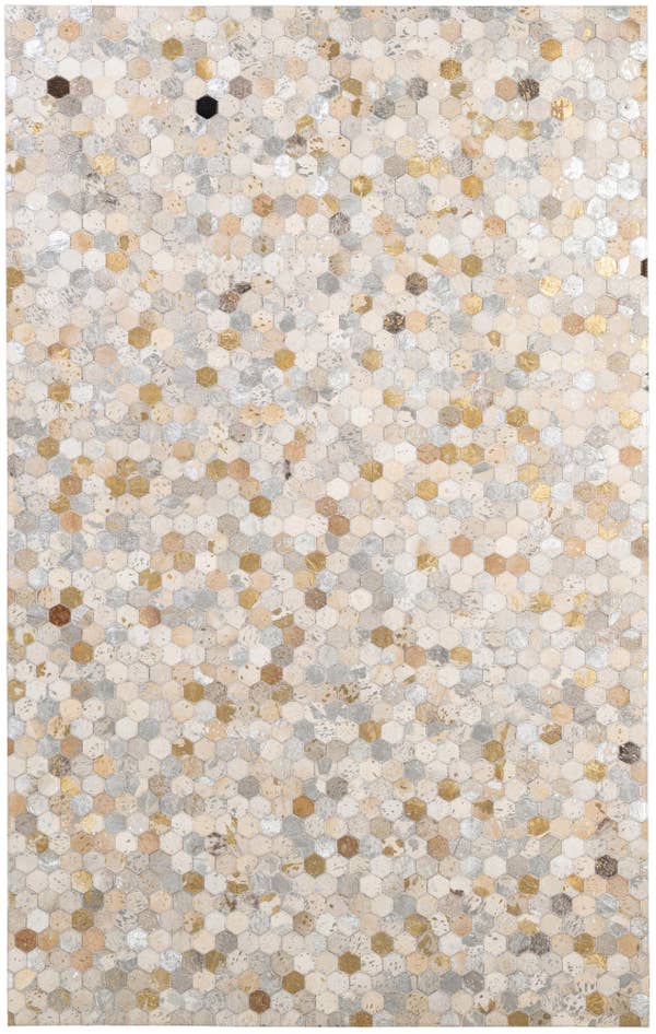 Detail image of 5' x 7' 11 Cowhide - Patchwork Rug