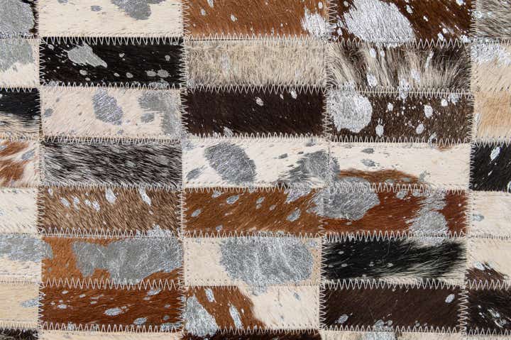 5' x 7' 11 Cowhide - Patchwork Rug