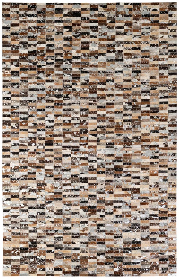 Detail image of 5' x 7' 11 Cowhide - Patchwork Rug
