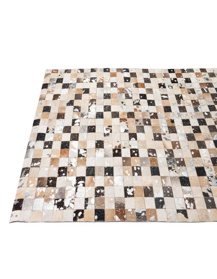 Detail image of 5' x 8' Cowhide - Patchwork Rug