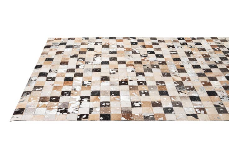 Detail image of 5' x 8' Cowhide - Patchwork Rug