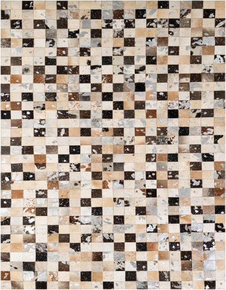 Detail image of 5' x 8' Cowhide - Patchwork Rug