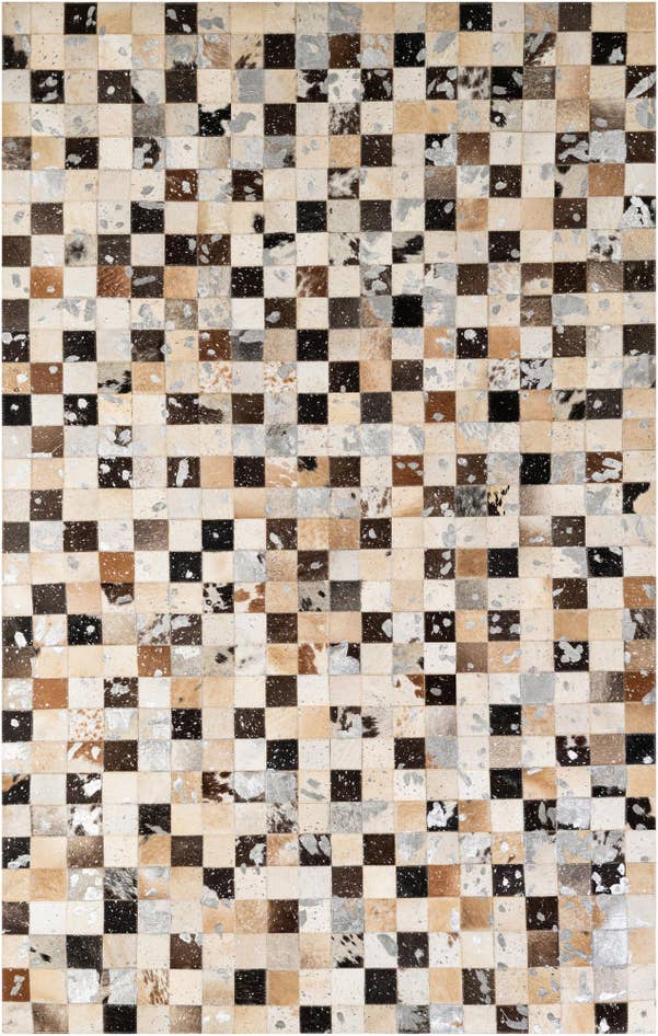 Detail image of 5' x 8' Cowhide - Patchwork Rug
