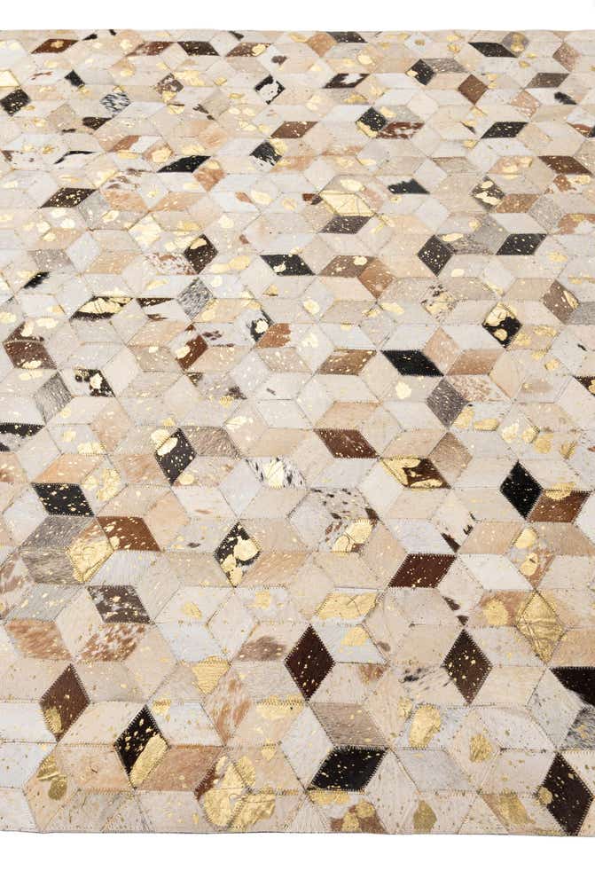 5' 3 x 8' Cowhide - Patchwork Rug