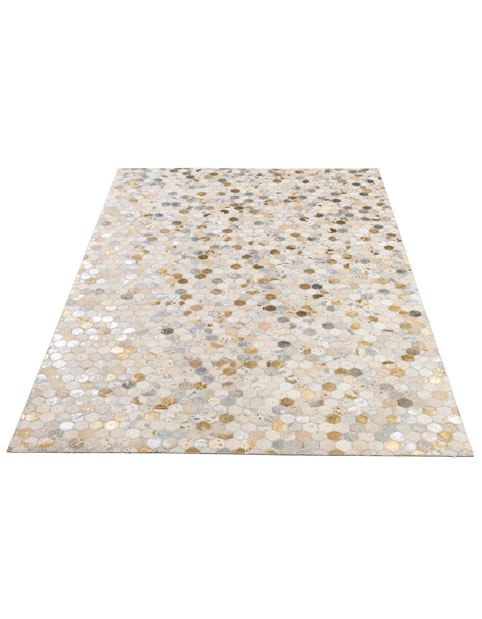 5' 2 x 8' 1 Cowhide - Patchwork Rug