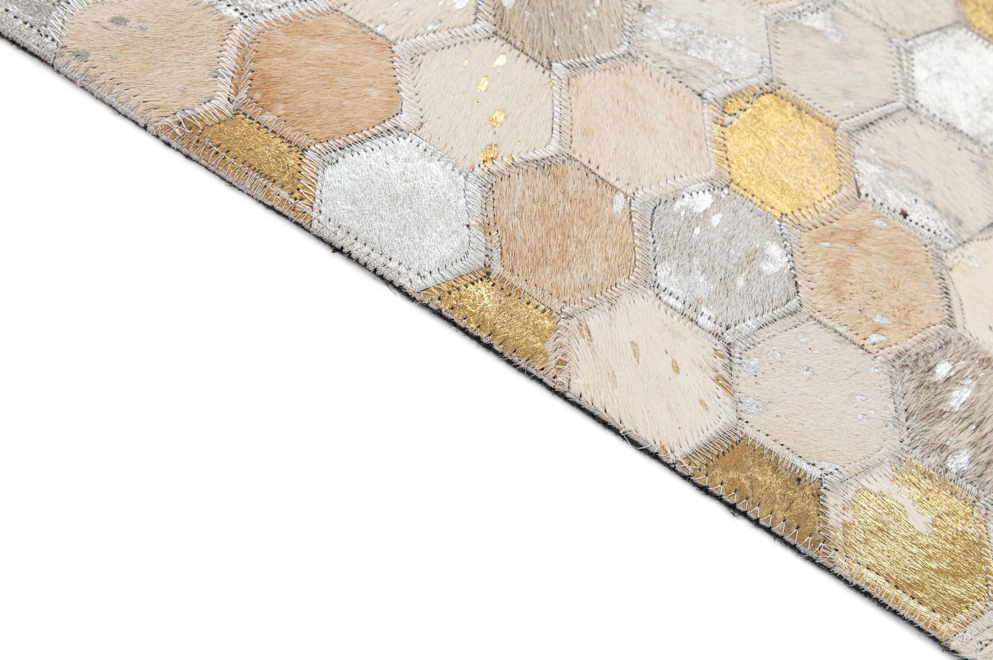 5' 2 x 8' 1 Cowhide - Patchwork Rug