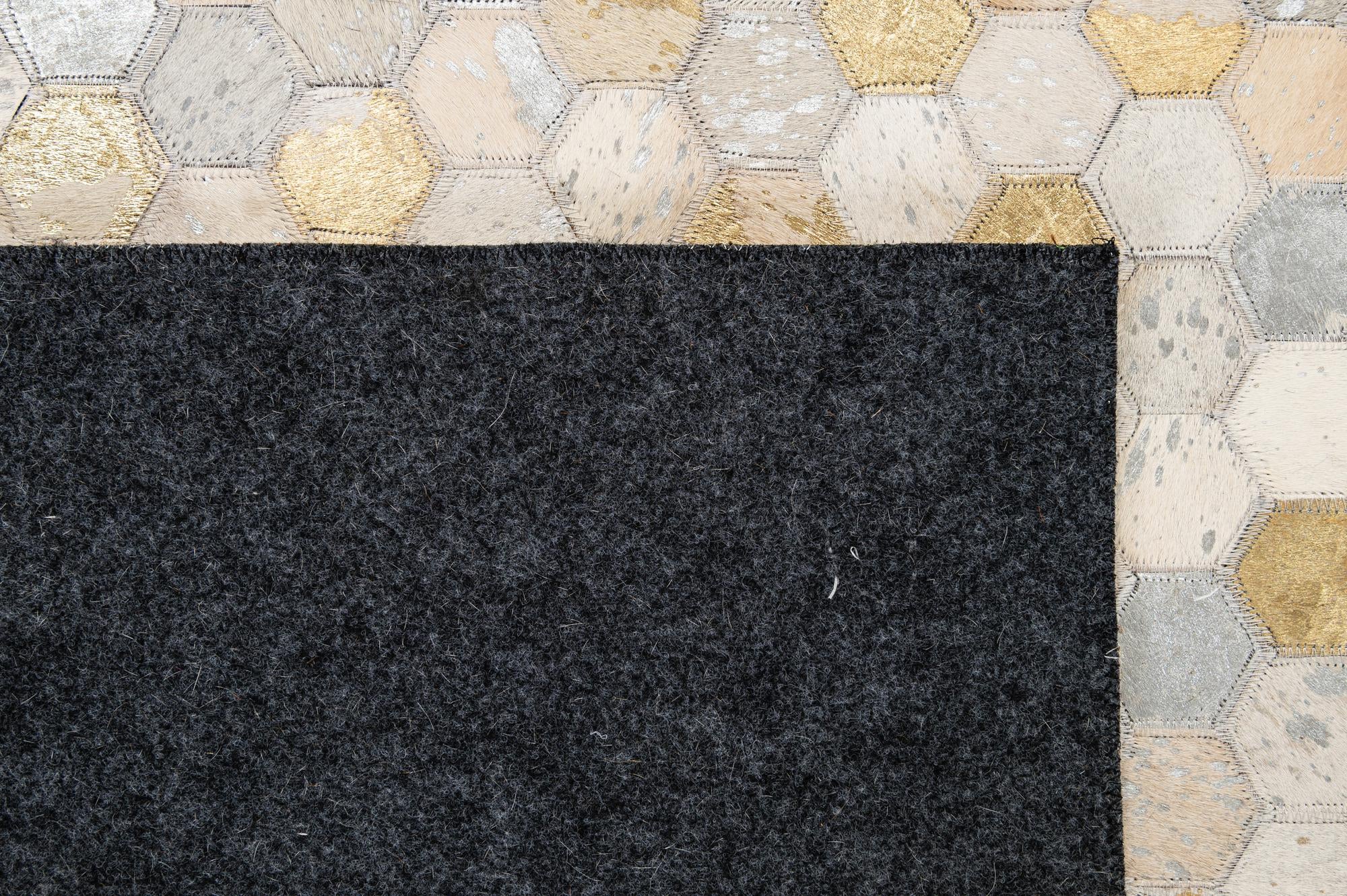 5' 2 x 8' 1 Cowhide - Patchwork Rug
