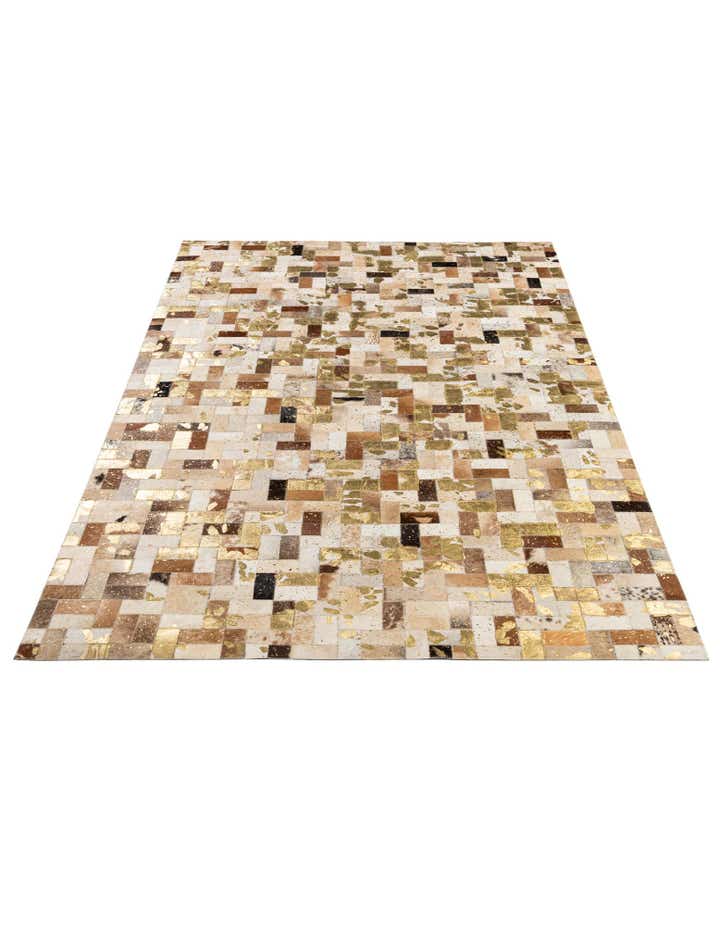 5' 1 x 8' 1 Cowhide - Patchwork Rug