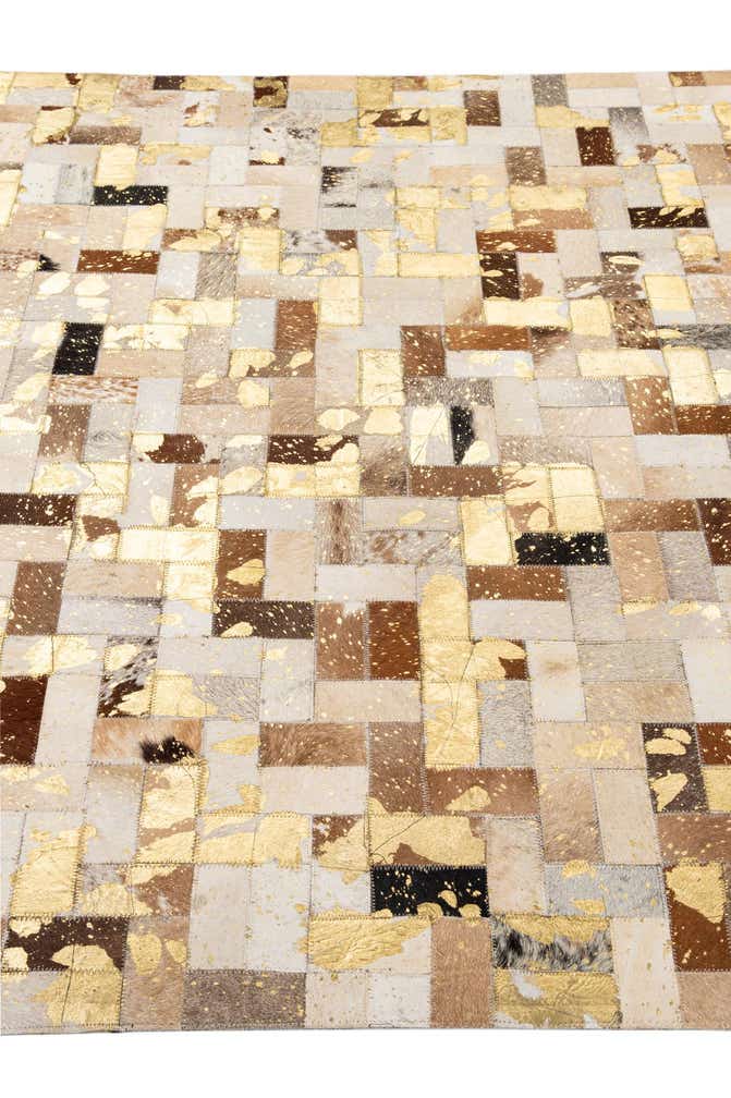 5' 1 x 8' 1 Cowhide - Patchwork Rug