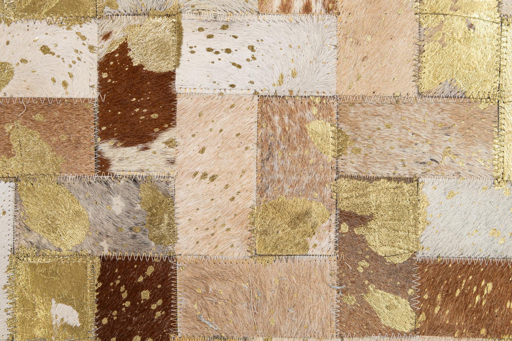 5' 1 x 8' 1 Cowhide - Patchwork Rug