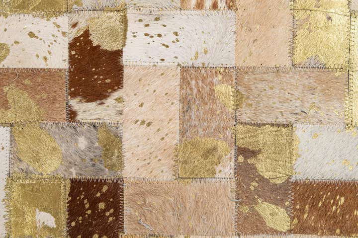 5' 1 x 8' 1 Cowhide - Patchwork Rug