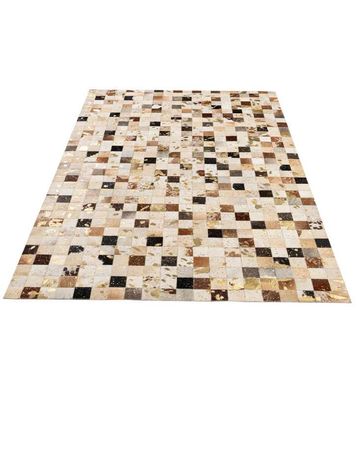 5' 1 x 8' Cowhide - Patchwork Rug