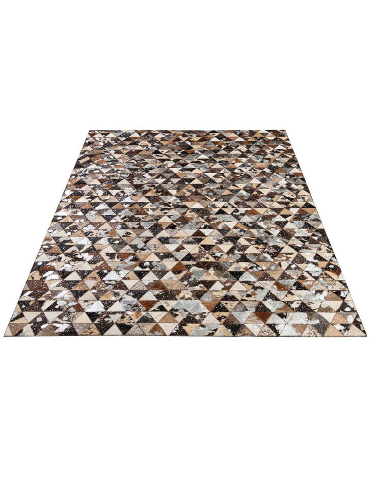 Detail image of 5' 1 x 7' 9 Cowhide - Patchwork Rug