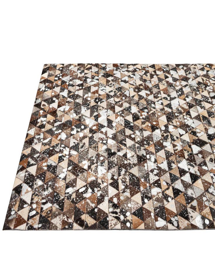 Detail image of 5' 1 x 7' 9 Cowhide - Patchwork Rug