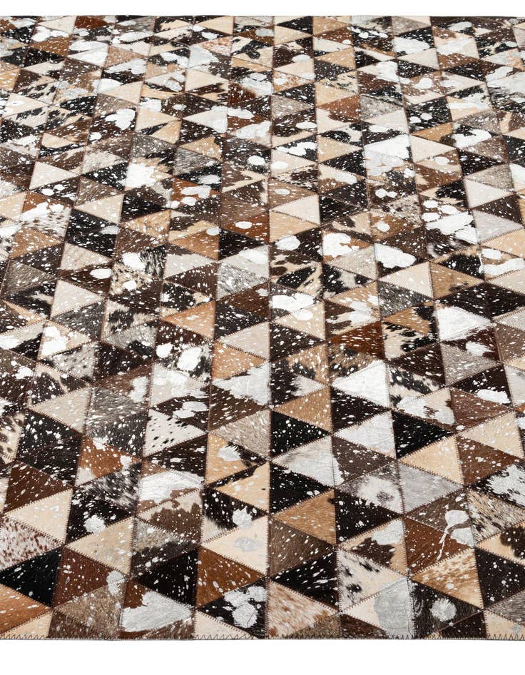 Detail image of 5' 1 x 7' 9 Cowhide - Patchwork Rug