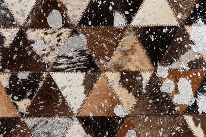 5' 1 x 7' 9 Cowhide - Patchwork Rug