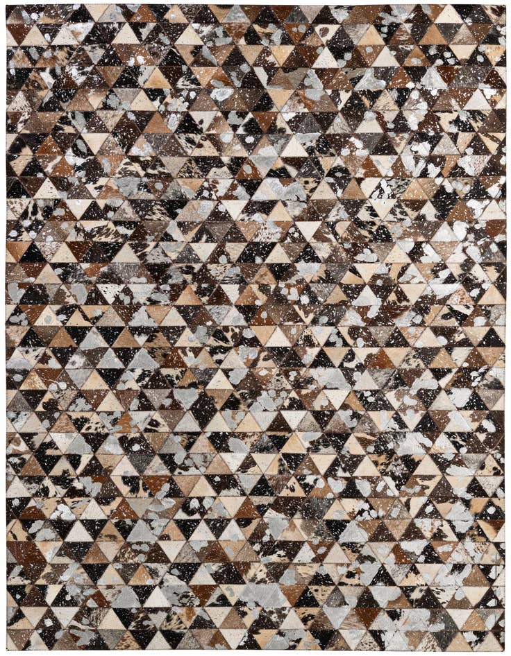 Detail image of 5' 1 x 7' 9 Cowhide - Patchwork Rug