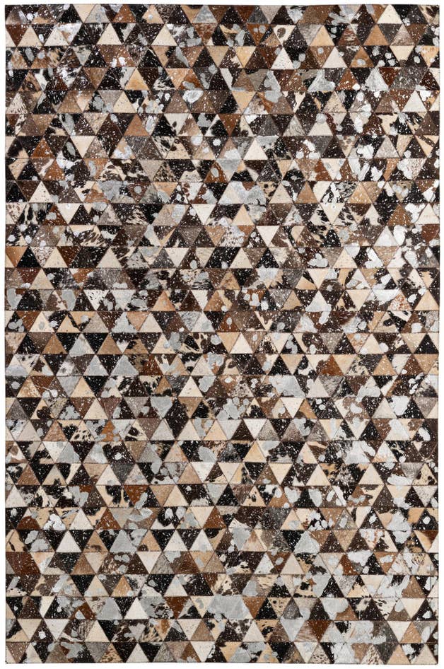 Detail image of 5' 1 x 7' 9 Cowhide - Patchwork Rug