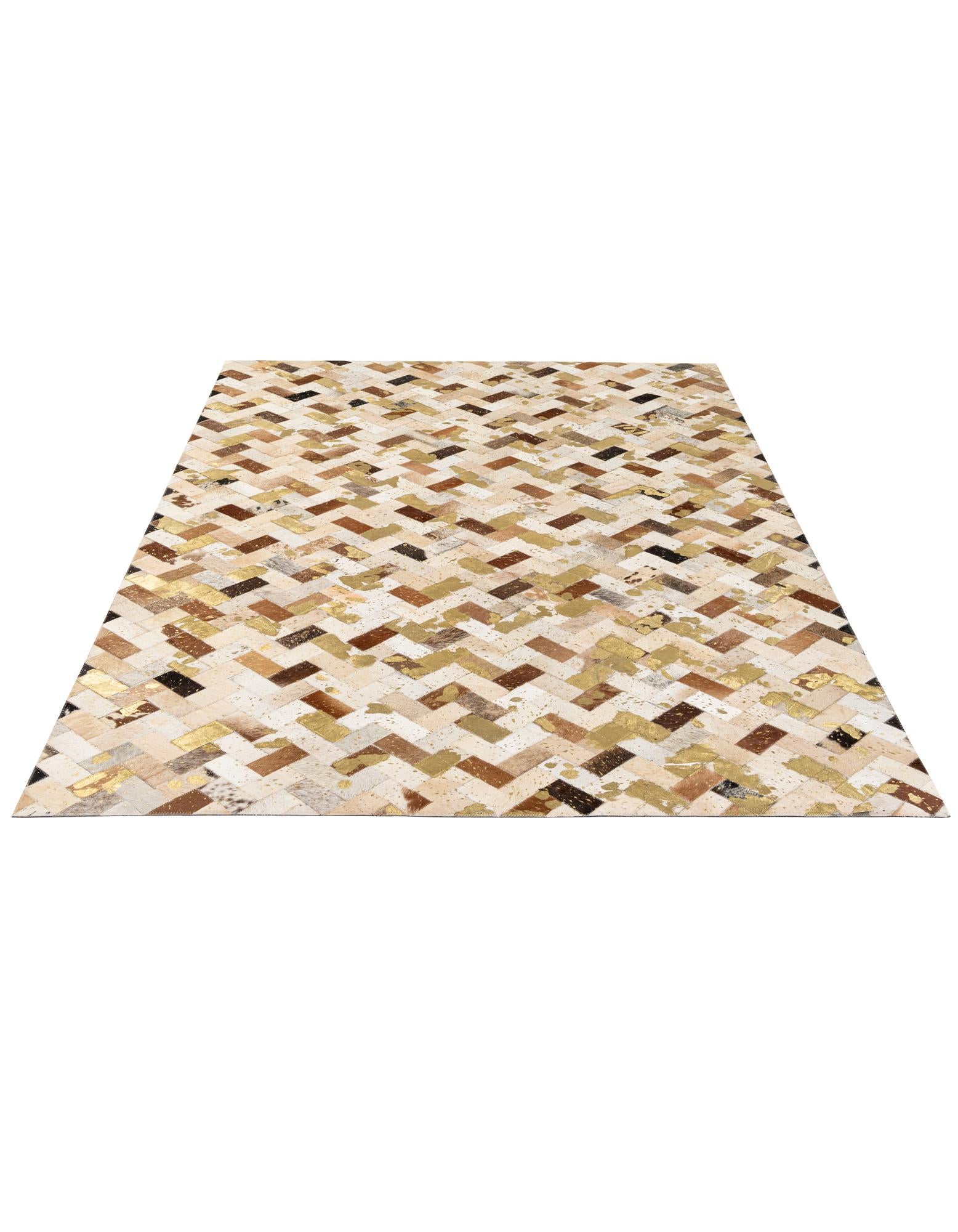 5' 1 x 7' 10 Cowhide - Patchwork Rug