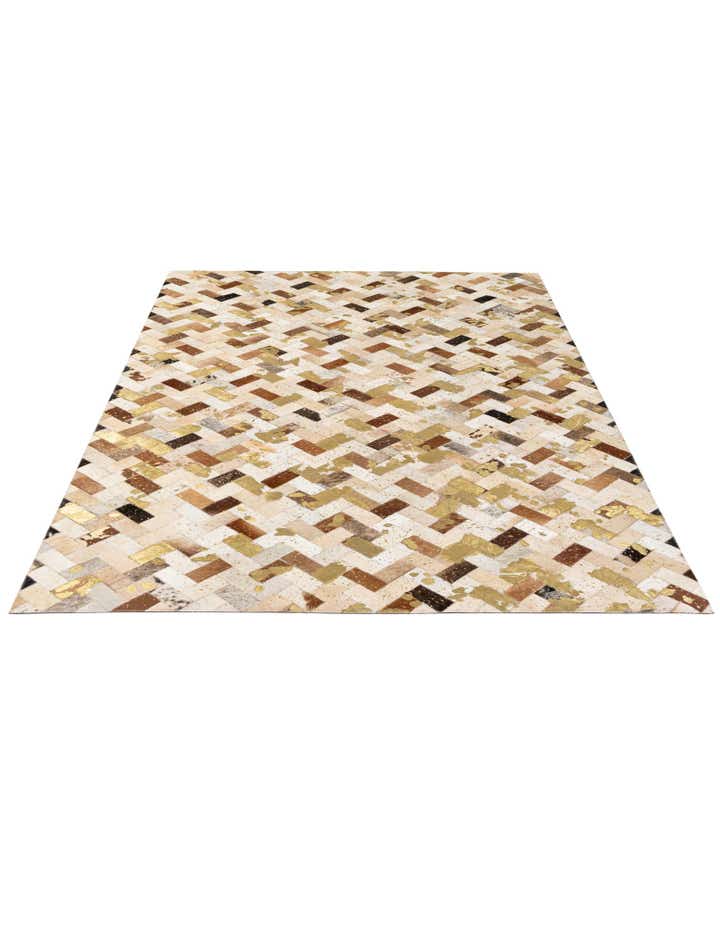 5' 1 x 7' 10 Cowhide - Patchwork Rug
