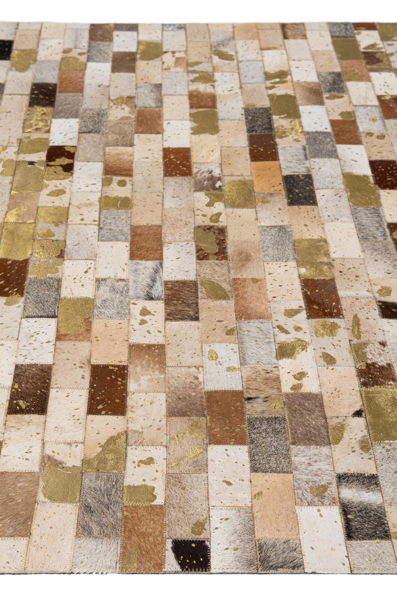 5' x 7' 11 Cowhide - Patchwork Rug