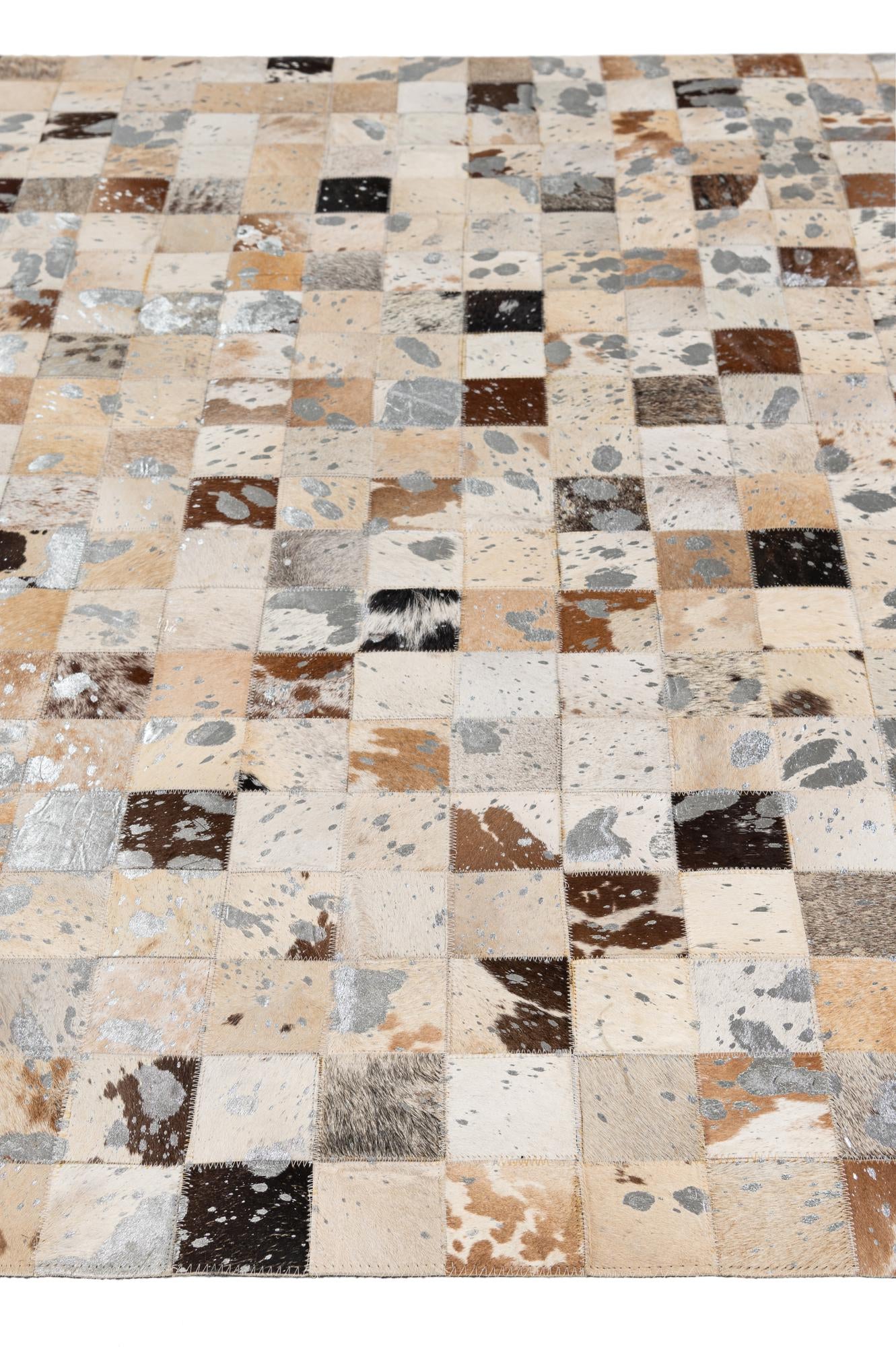 5' 2 x 8' Cowhide - Patchwork Rug