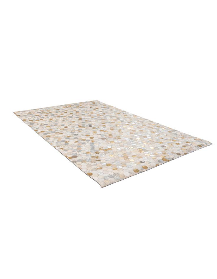 Detail image of 5' 1 x 7' 10 Cowhide - Patchwork Rug