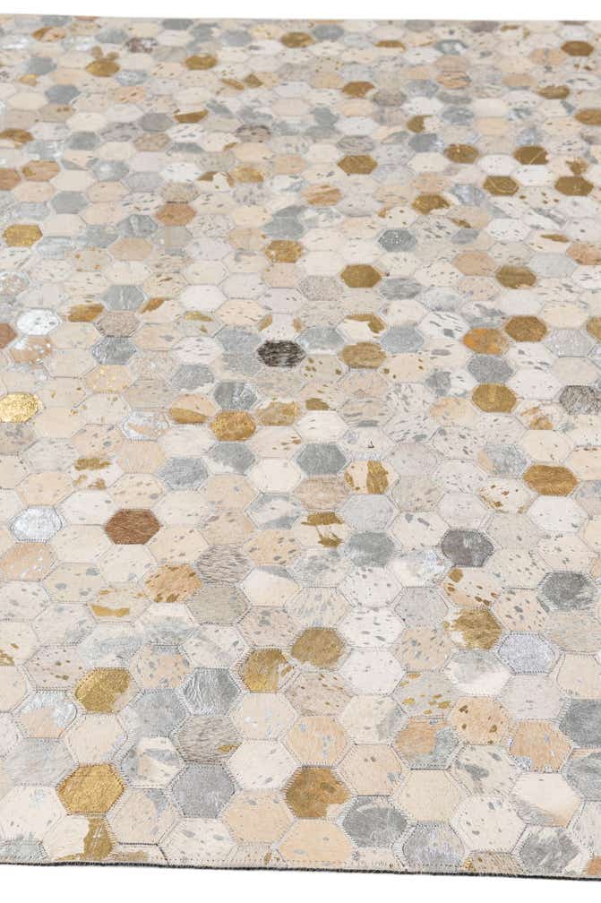 5' 1 x 7' 10 Cowhide - Patchwork Rug
