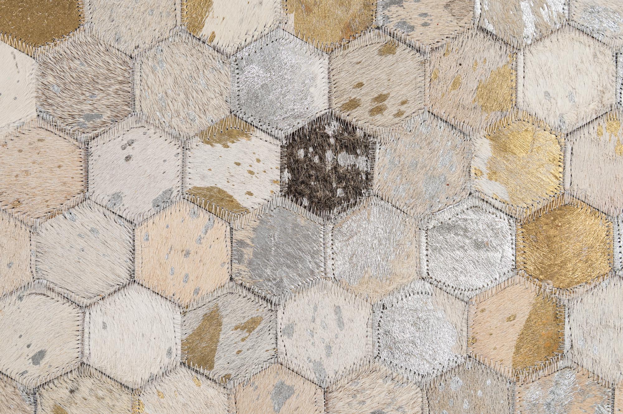 5' 1 x 7' 10 Cowhide - Patchwork Rug