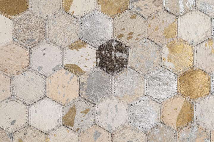 5' 1 x 7' 10 Cowhide - Patchwork Rug