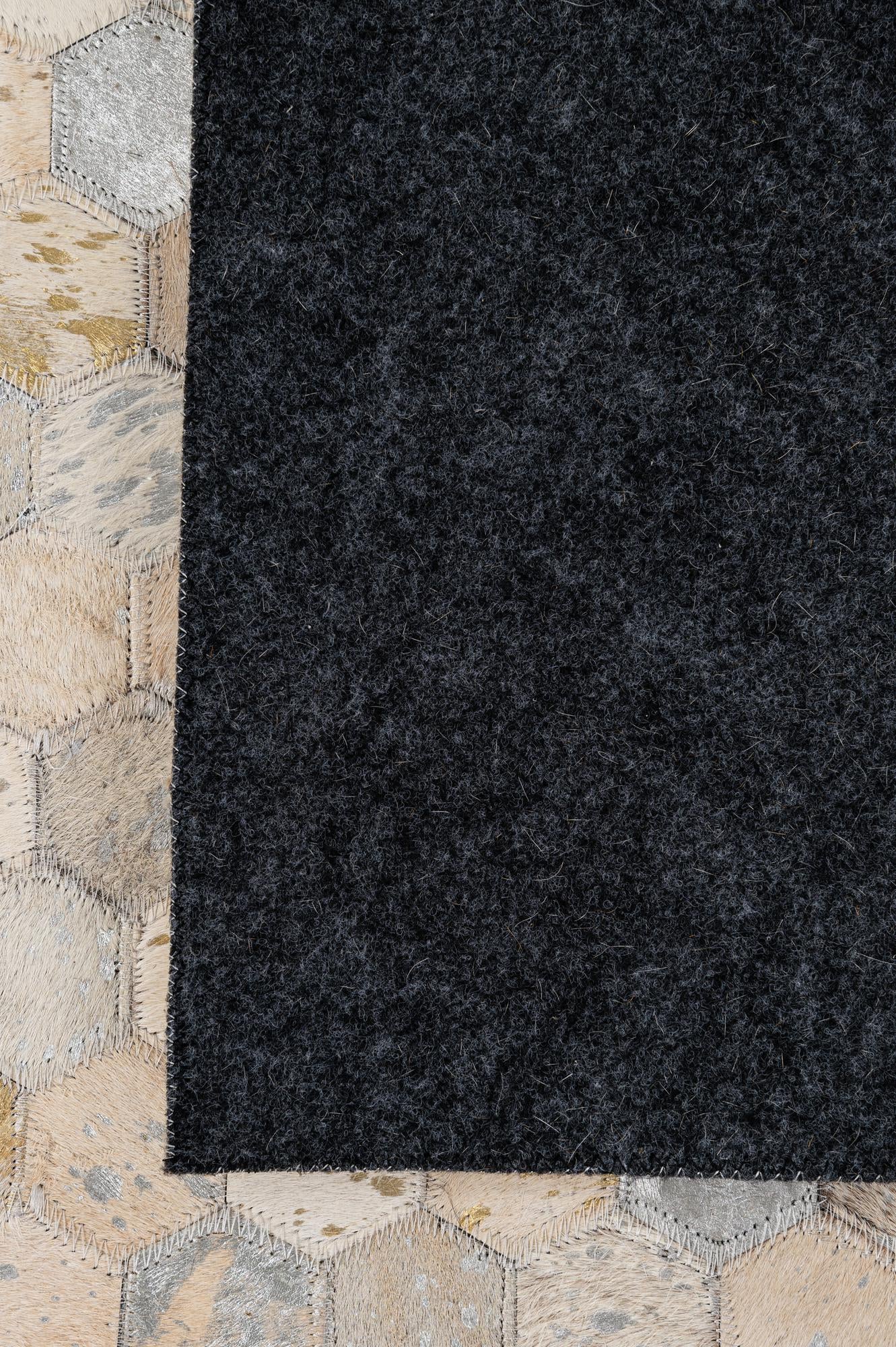 5' 1 x 7' 10 Cowhide - Patchwork Rug