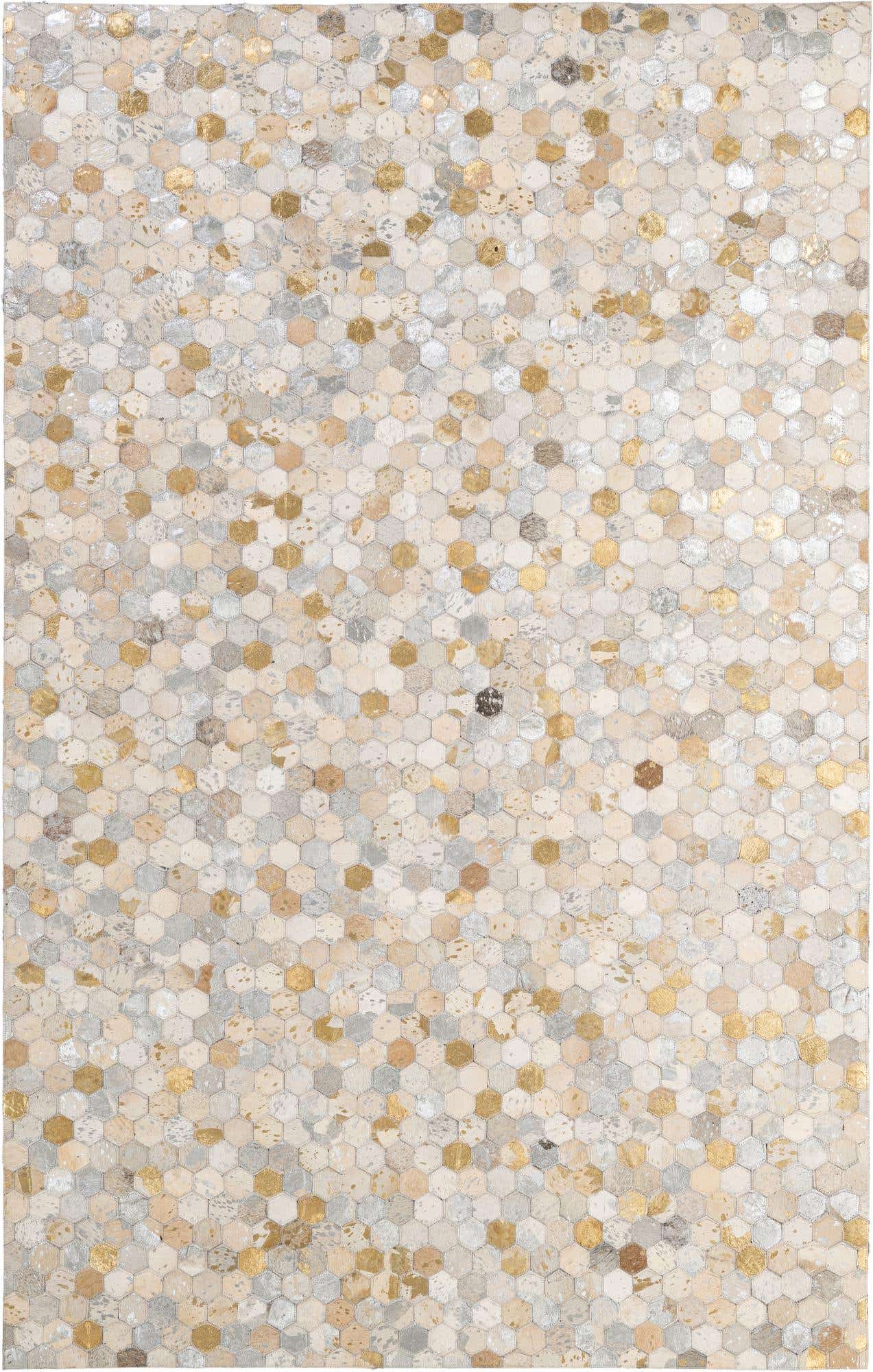 5' 1 x 7' 10 Cowhide - Patchwork Rug