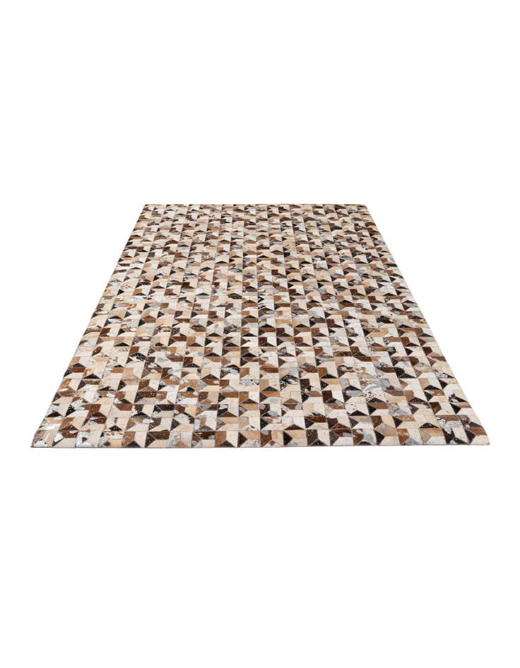 Detail image of 5' 1 x 8' Cowhide - Patchwork Rug