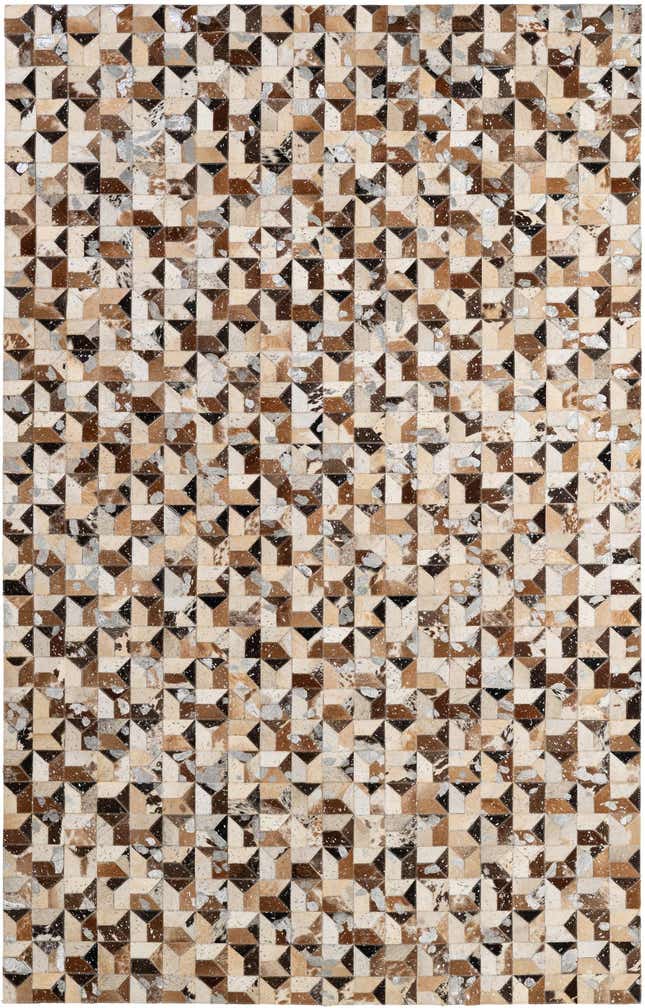 5' 1 x 8' Cowhide - Patchwork Rug