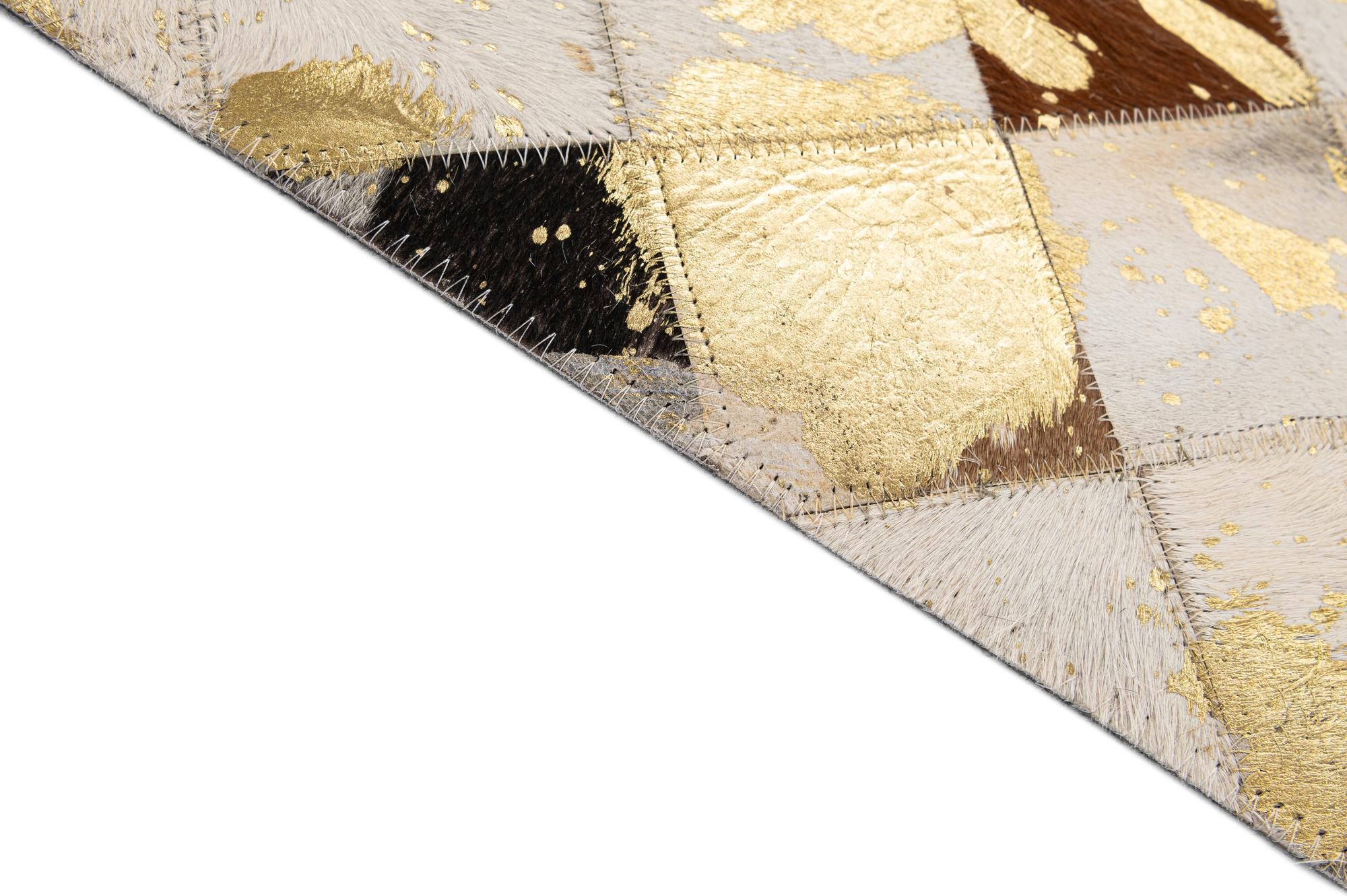 5' x 7' 9 Cowhide - Patchwork Rug