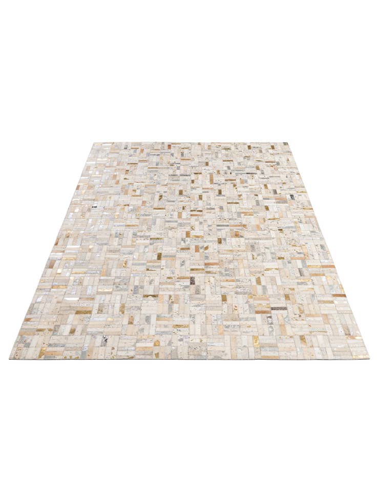 Detail image of 5' x 8' Cowhide - Patchwork Rug