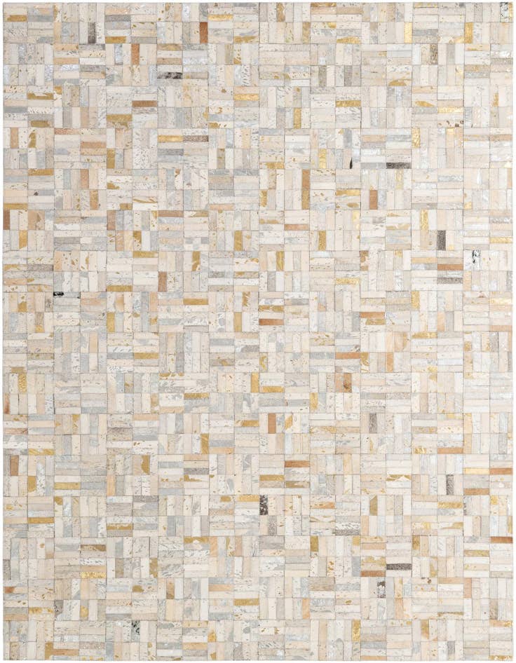 Detail image of 5' x 8' Cowhide - Patchwork Rug