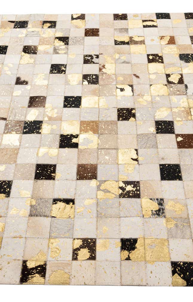 5' 1 x 8' Cowhide - Patchwork Rug