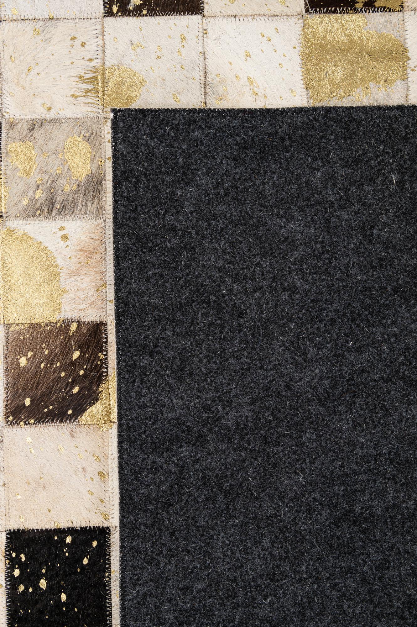 5' 1 x 8' Cowhide - Patchwork Rug