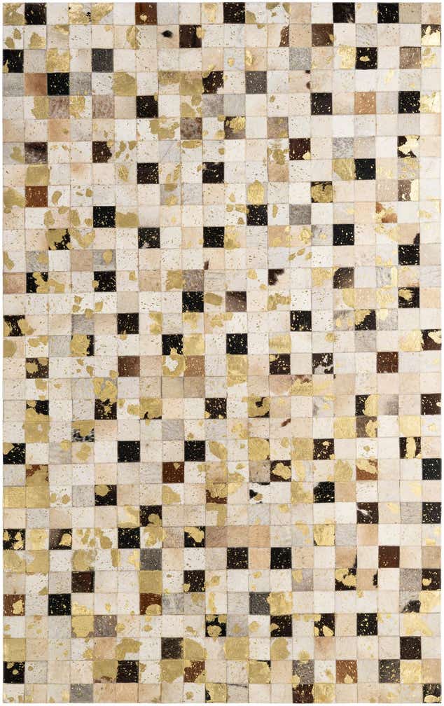 5' 1 x 8' Cowhide - Patchwork Rug
