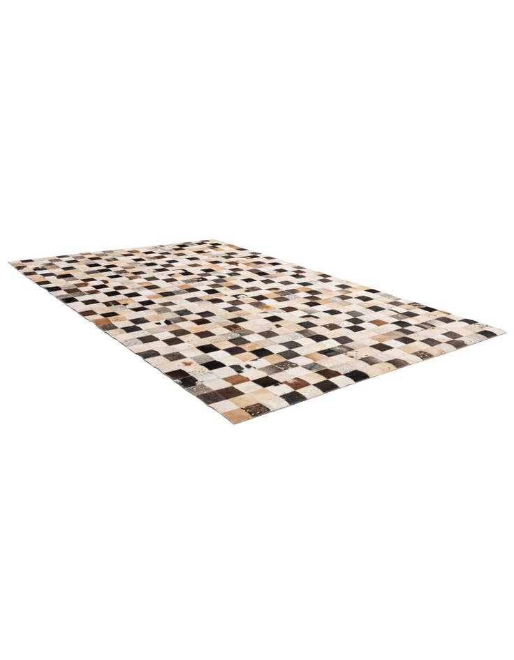 Detail image of 5' 1 x 8' Cowhide - Patchwork Rug