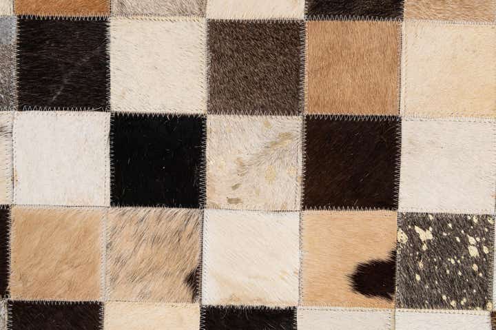 5' 1 x 8' Cowhide - Patchwork Rug